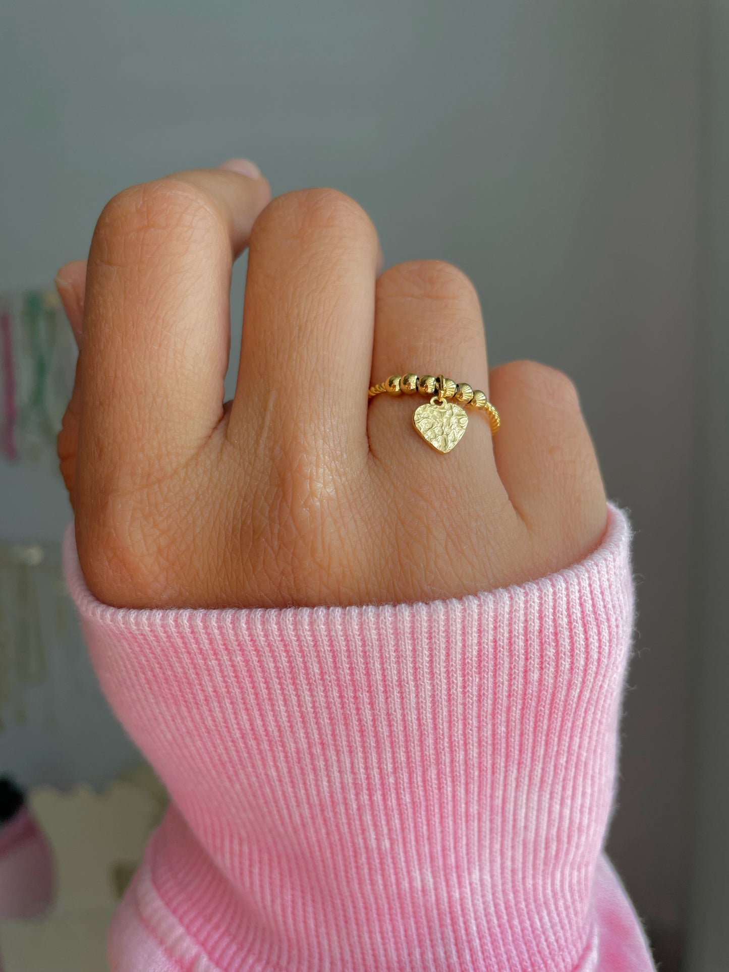 Heart Charm Ring