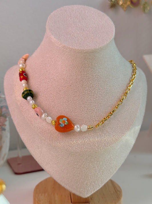 Peach Necklace