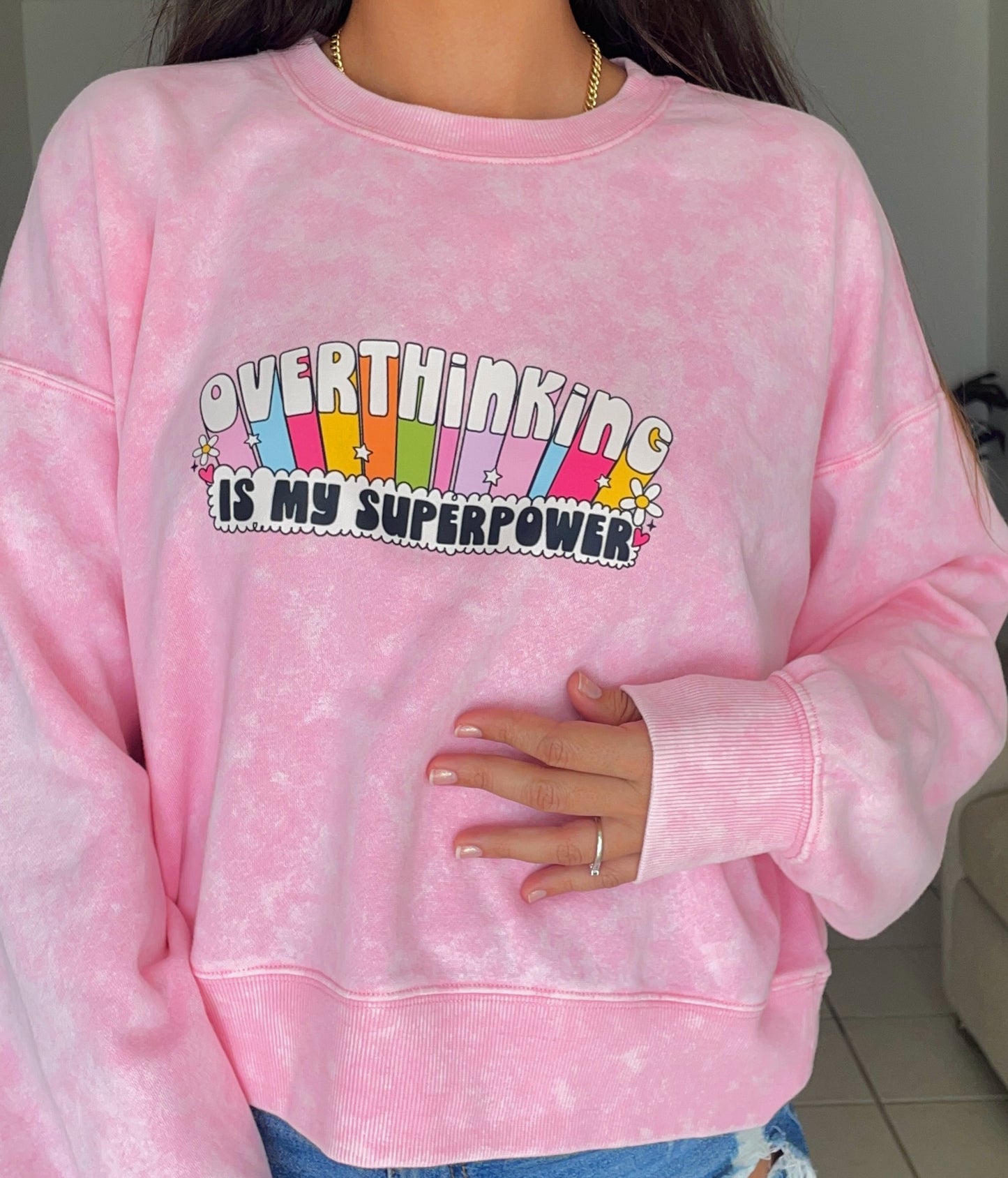 “Overthinking Is My Superpower” Sweater